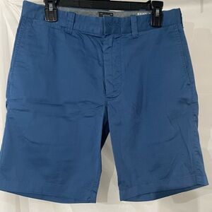 J. Crew Blue Flat Front Chino Shorts